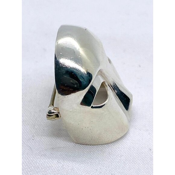 Tiffany & Co. Sterling Silver Mask Brooch- The Phantom of the Opera - Picture 4 of 9